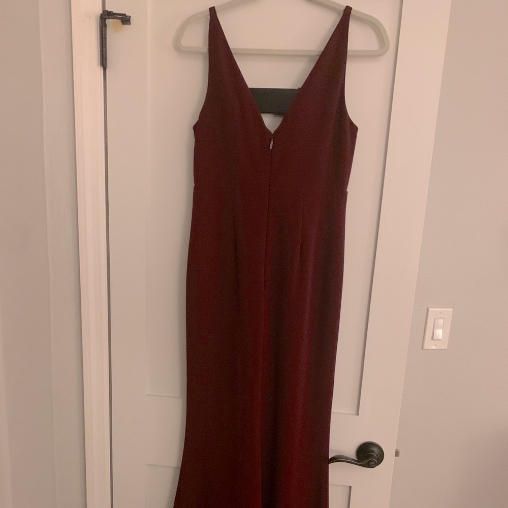 Lulu’s Melora plum purple sleeveless maxi dress